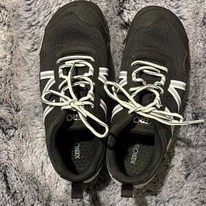 XERO Shoes Black Sneakers with White Laces